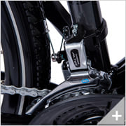 Bicicletta elettrica da cross SPORT 4.2 : particolare deragliatore anteriore