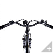 bicicletta elettrica da città METROPOLIS 1.2 (17): particolare manopola trapuntata destra