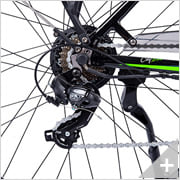 Bicicletta elettrica da città URBAN 1.2 (17): particolare deragliatore posteriore