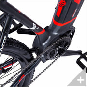 Bicicletta elettrica Mountain e-Bike CANYON 5.2: particolare catena