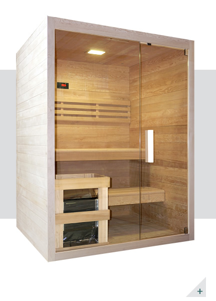 Sauna finlandese - Incluso nel kit sauna - Struttura in legno