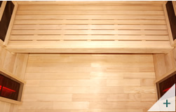 Sauna infrarossi da interno Pami 3 - Foto 2 - Interni panca e radiatori laterali e schiena
