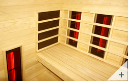 Sauna infrarossi da interno Pami 3 - Foto 4 - Radiatori in ceramica e poggiaschiena