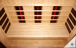 Sauna infrarossi da interno Pami 4 - Foto 1 - Interni panca e radiatori polpacci