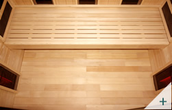 Sauna infrarossi da interno Pami 4 - Foto 2 - Interni panca e radiatori laterali e schiena