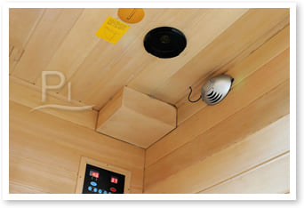 Sauna infrarossi Aurora - accessori in dotazione